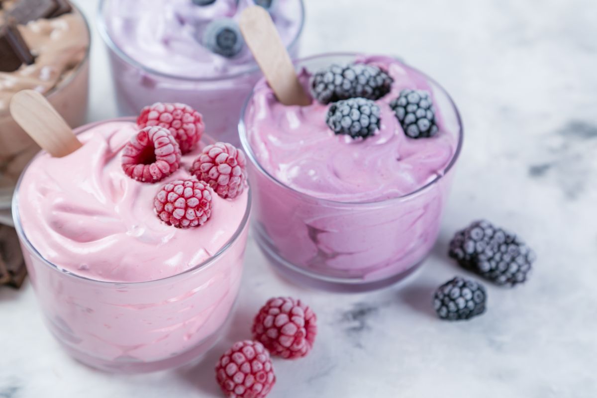 Helados caseros con heladera.