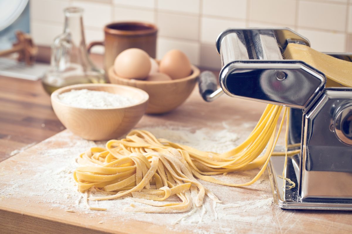 Máquina para hacer pasta fresca en casa.